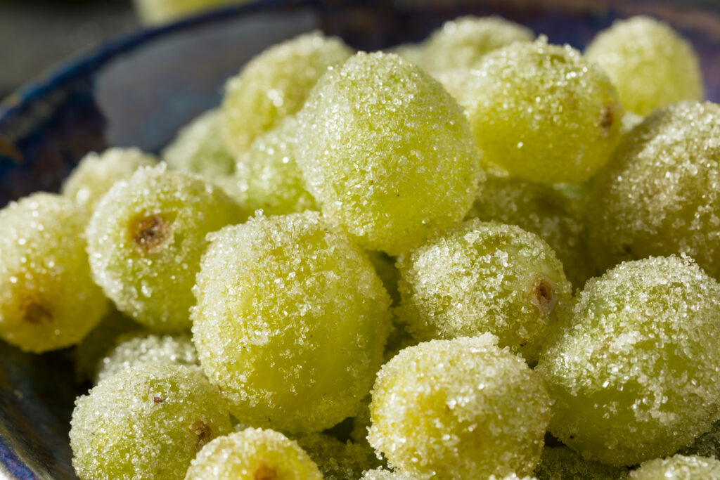 Boozy Sugared Prosecco Grapes